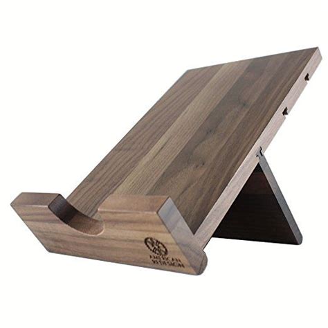 Be sure to check out our website. Solid Wood Cookbook Stand Kitchen iPad Holder for Tablets ...
