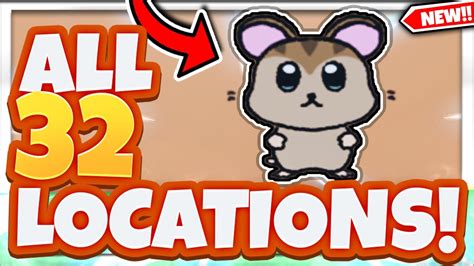 All 32 Hamster Locations In Roblox Find The Hamsters Youtube