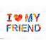 I Love My Friend Stock Illustration  Download Image Now IStock
