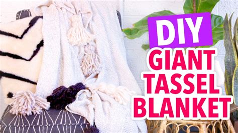 Diy Cozy Giant Tassel Blanket Hgtv Handmade Youtube