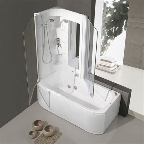 Rectangular Bathtub Shower Combination Duo Box Hafro Srl Free Standing For Homes