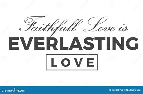 Faithfull Love Is Everlasting Love Stock Vector Illustration Of Card