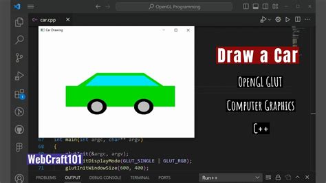 Draw Car In Opengl Glut With Source Code Computer Graphics Project