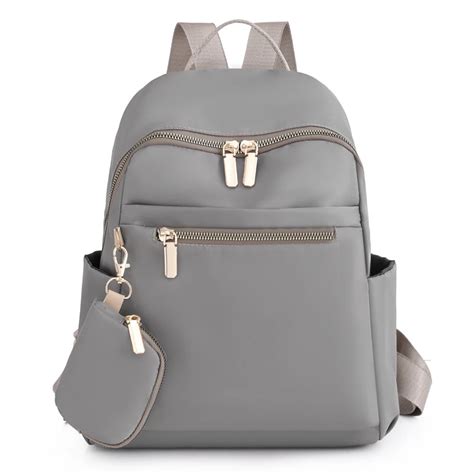 Women Anti Theft Backpack Waterproof Fabric Large Female Shoulder Bag Largecapacity Simple Style
