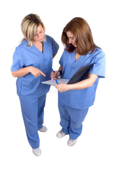 Two Nurses Stock Image Image Of Hospital Talk Women 689867