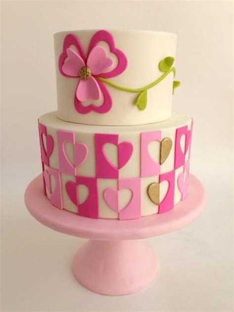 Valentine's birthday cake two tiered birthday cake for girls who wanted a valentine's theme. 55 Fabulous valentine cake decorating ideas - family ...
