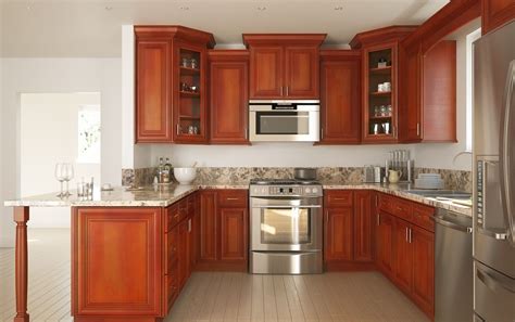 Ready to assemble, flat packed, ply wood kitchen cabinets and bathroom vanities. Cambridge Cherry Glaze | Kitchen cabinets, Rta kitchen ...