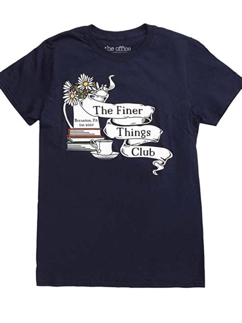 become an official part of the finer things club with the office themed t shirt