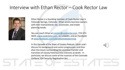 State Of Estates Podcast Episode 1 Ethan Rector Youtube