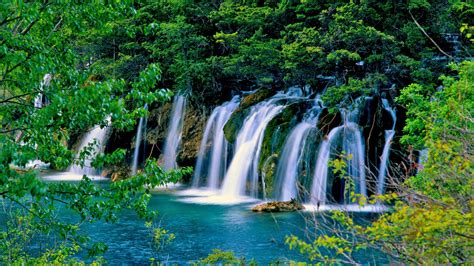 Waterfall Forest Stones Nature 2560x1600 Hd Wallpaper 0438