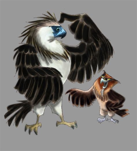 Joma Santiago Eagle And Owl Character Designs