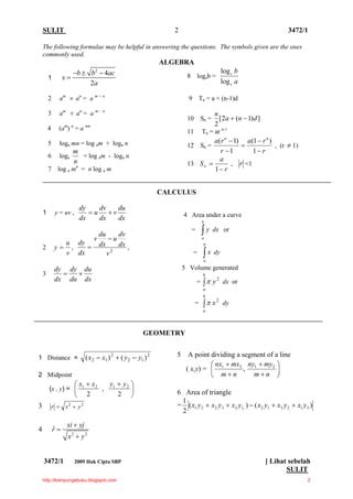 Contoh Kertas Exam Addmath Paper 1  JasonmcyBentley