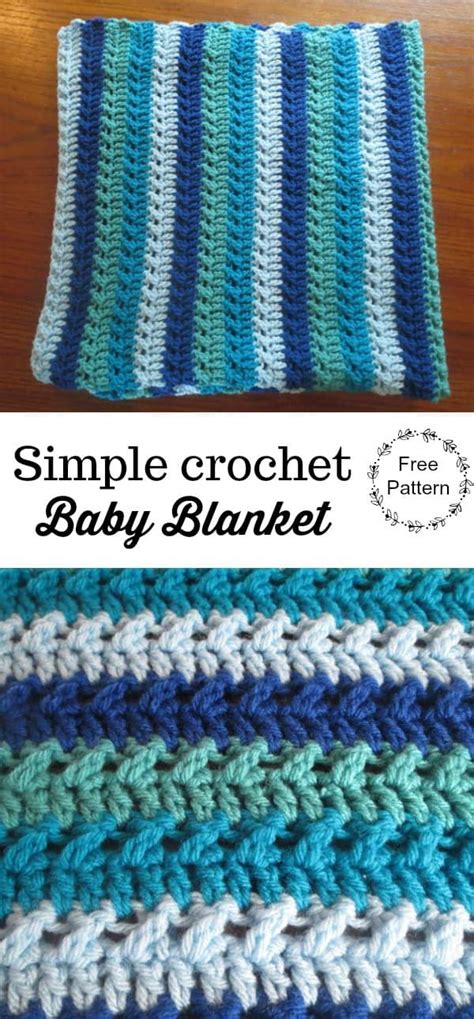 Free Crochet Baby Blanket Pattern Easy Baby Blanket