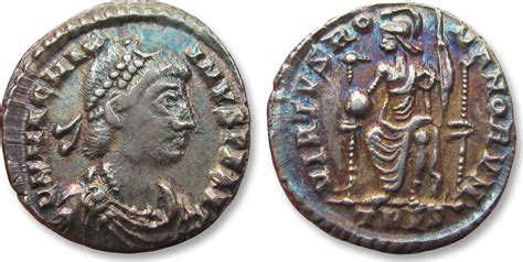 Roman Empire Ar Silver Siliqua 383 388 Ad Magnus Maximus Treveri