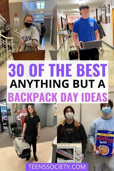 30 Of The Best Anything But A Backpack Day Ideas High School Life Last