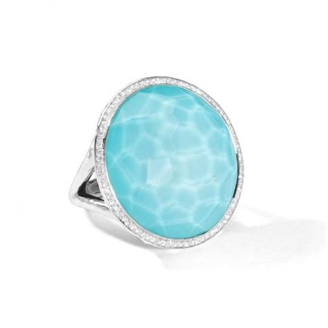 Ippolita Sterling Silver Stella Large Lollipop Ring In Turquoise