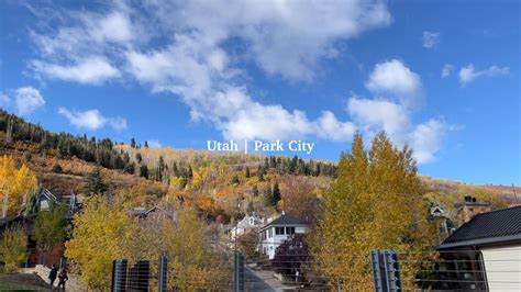 Last Weekend In Utah Park City Fall Foliage Right Before Ski Season