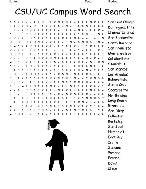 Colleges And Universities Word Search Wordmint