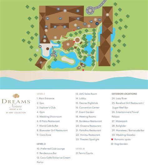 resort map dreams natura resort and spa riviera maya mexico