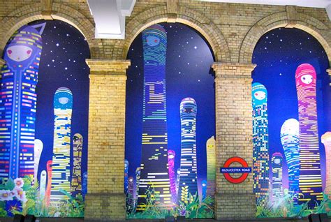 Art On The Underground London Tube Gloucester Road City Glow