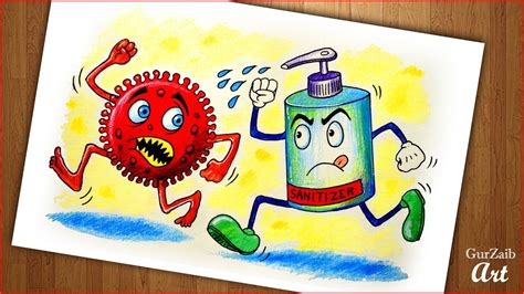 We will benefit against #covid19; Fight Corona Virus Sanitizer Drawing || Covid 19 poster ...