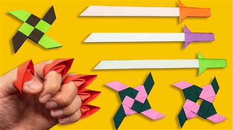 04 Easy Origami Paper Ninja Starswordclaw How To Make Paper Ninja