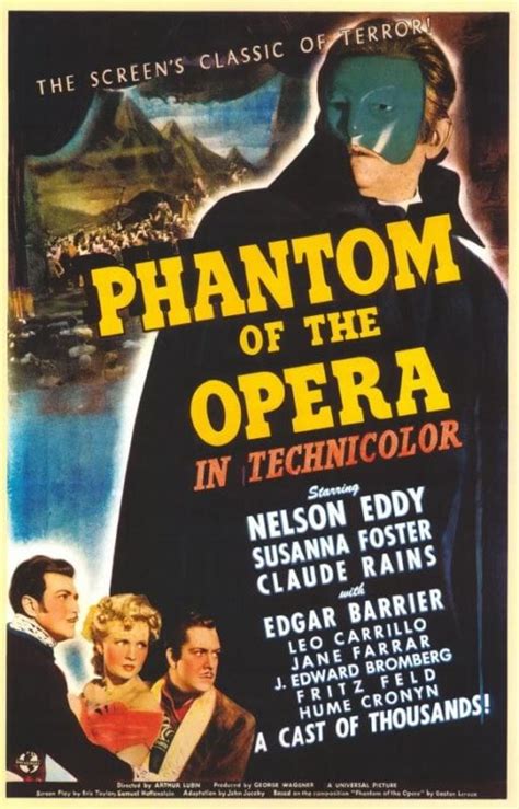 The Phantom Of The Opera 1943 Hcf Rewind Horror Cult Films