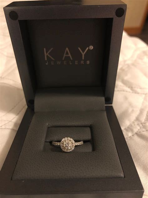 Kay Jewelers Halo Engagement Ring On Mercari Kay Jewelers Rings Kay