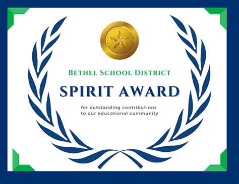 Staff Spirit Award Bethel School District