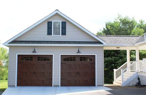 Two Car Garage Addition With A Covered Walkway In Adamstown Md