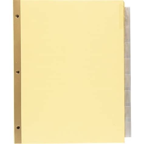The victorian chamber is here for your business. Staples Big Tab Insertable Dividers, 8-Tab, Clear, 4/Pack ...