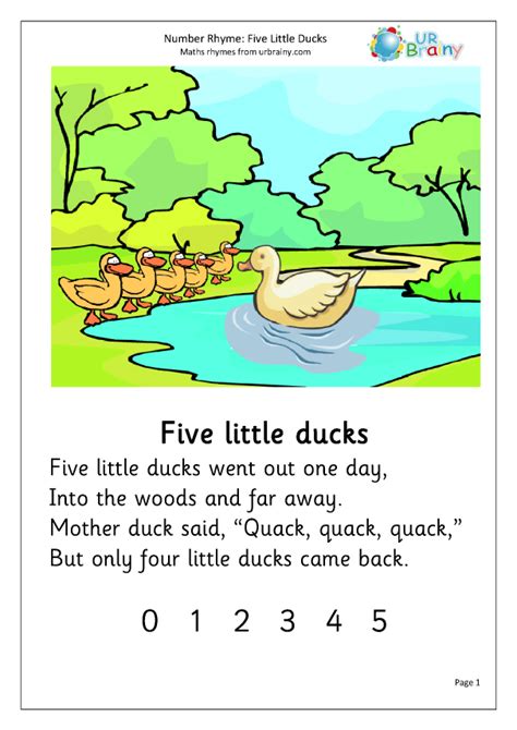 Five Little Ducks Activities