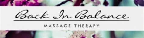 Back In Balance Massage Therapy Middlebury Area Alignable