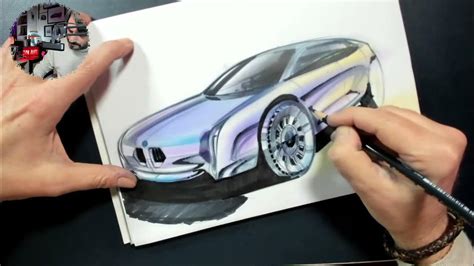 Sketching Cars Live Car Sketch Rendering Luciano Bove Youtube