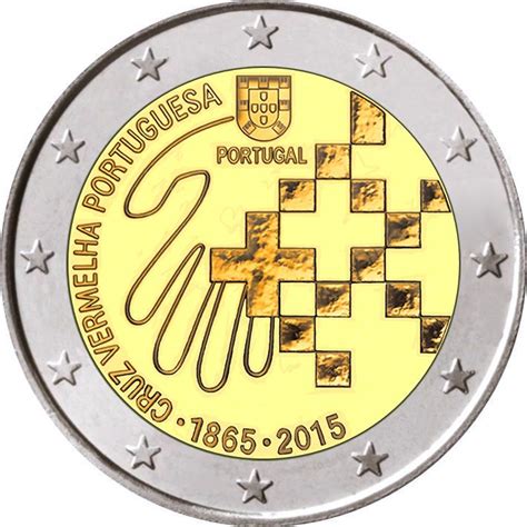 2 Euro Portugal 2015 Rotes Kreuz Graf Waldschratde In Unserem