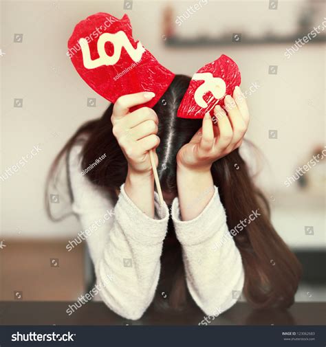 Lonely Sad Girl With Broken Heart Stock Photo 123062683 Shutterstock
