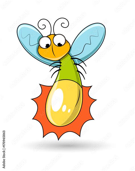 Firefly Flying With Trail Clipart Fireflies Abstract Illustration
