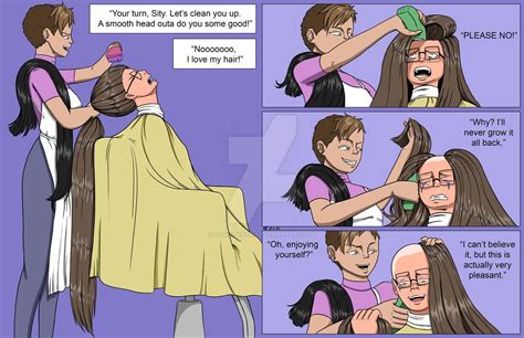 Two Burglars Hairy Mistakes Part 3 By Danielwartist On Deviantart Hair Cuts Forced Haircut
