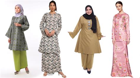 10 Jenis Baju Kurung Moden Terkini 2023 Batik Cotton Lace
