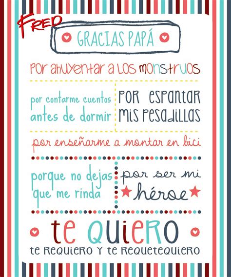 Poesía corta para el padre desde españa. #FredZapaterías #Frase #Papa #Gracias | Manualidades para ...