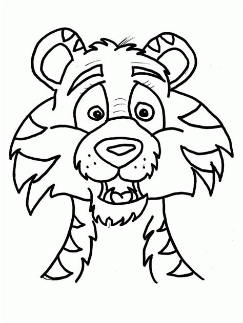 You can wrap a word in. Tiger Face Coloring Pages - GetColoringPages.com
