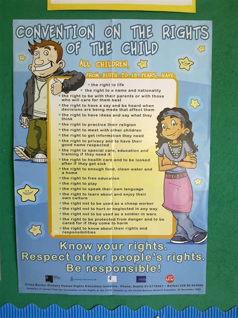 When the government of a country ratifies a convention, that means it agrees to obey the provisions set out in that convention. A Balmoral Perspective: Human Rights of a Child