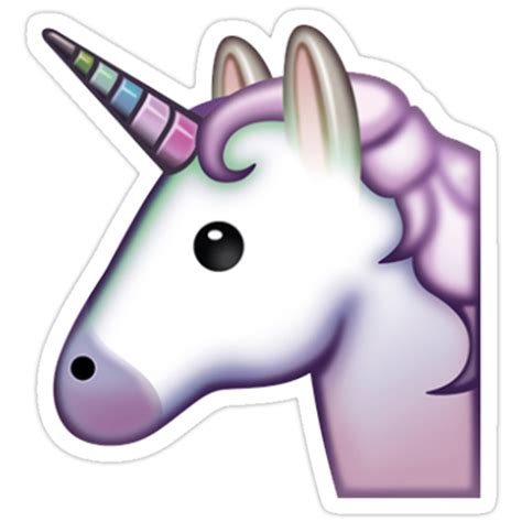 Unicorn Emoji Stickers By Egt672 Redbubble