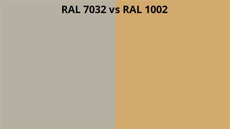 Ral 7032 Vs 1002 Ral Colour Chart Uk