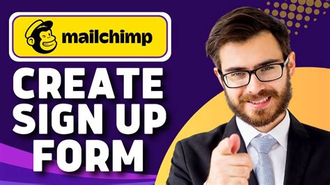 How To Create A Signup Form On Mailchimp Mailchimp Tutorial Youtube