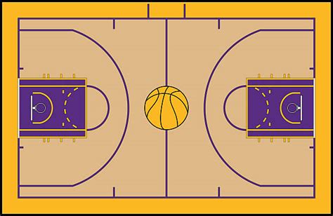Royalty Free Basketball Court Floor Clip Art Vector Images