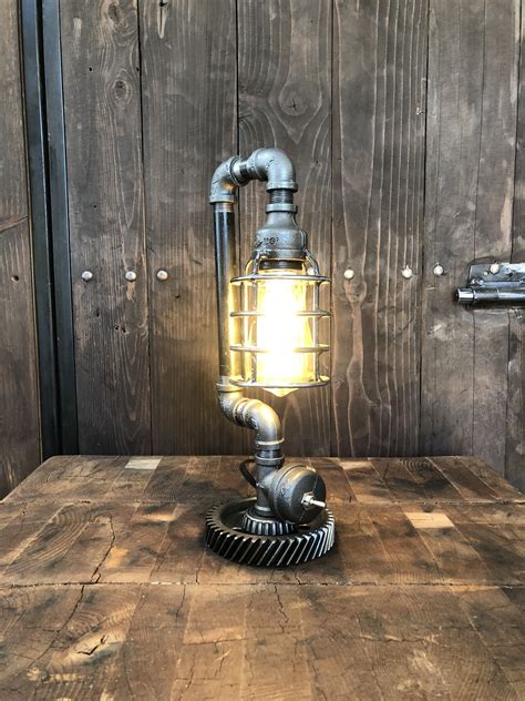 Edison Lamp Industrial Steampunk Desk Lamp Savage Metal Llc