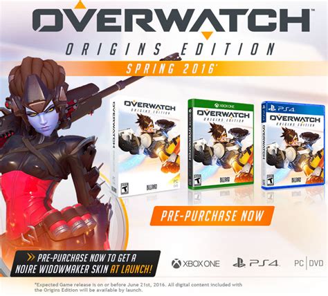 Overwatch Origins Edition Launching In Spring 2016 For Pc Ps4 And Xb1