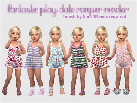 Fantastic Play Date Romper Recolor At Giulietta Sims 4 Updates