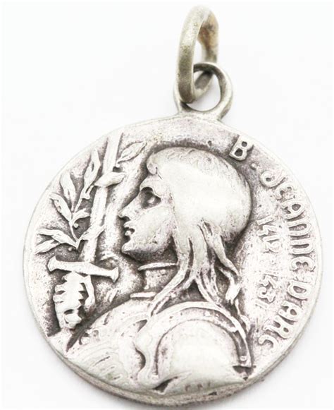 Rare Médaille Jeanne Darc Etsy France Jeanne Médaille Jeanne Darc
